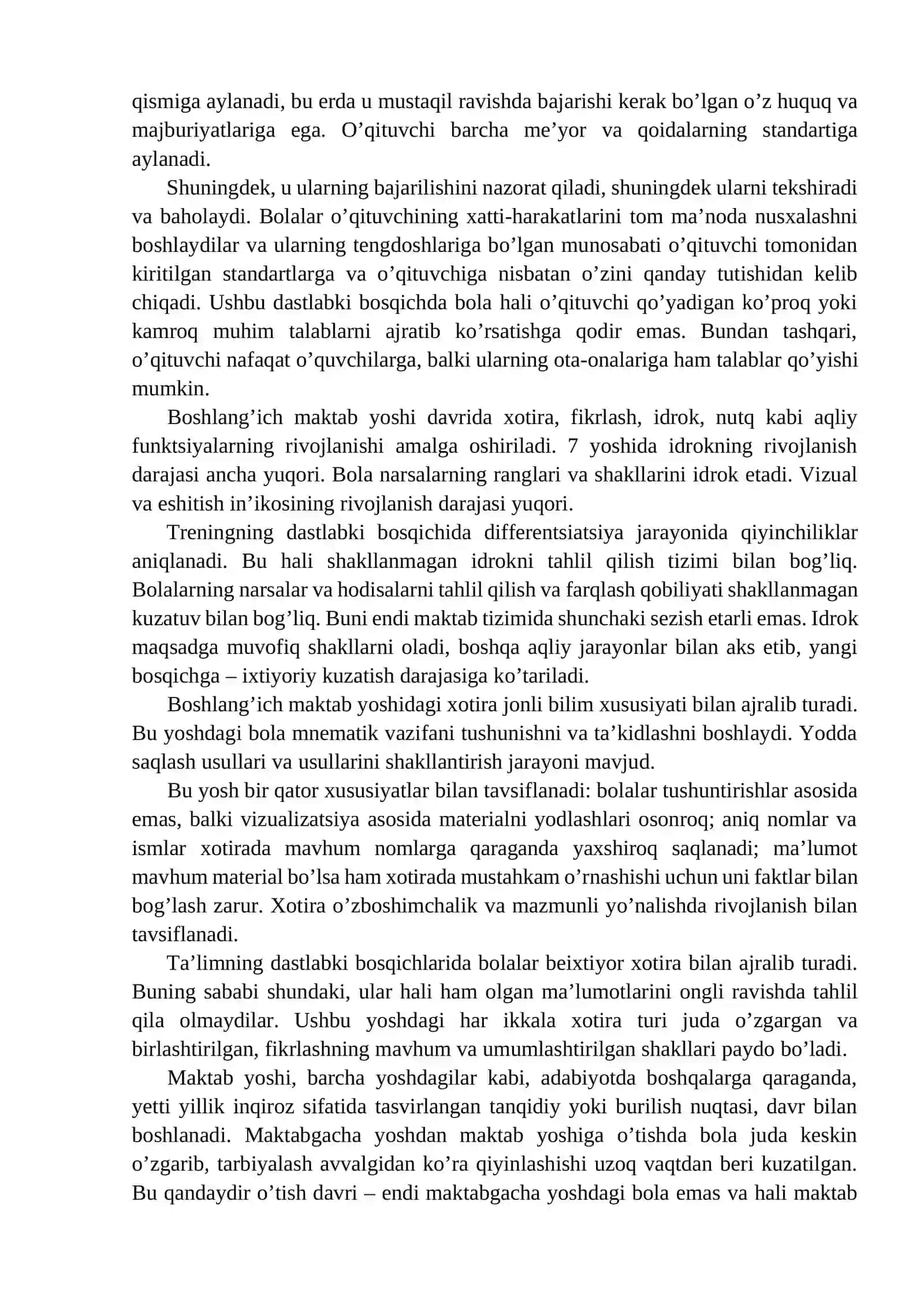 BOSHLANG‘ICH MAKTAB YOSHIDAGI BOLALARDA XATTI-HARAKATLARNI PSIXOLOGIK VA PEDAGOGIK TUZATISH 2