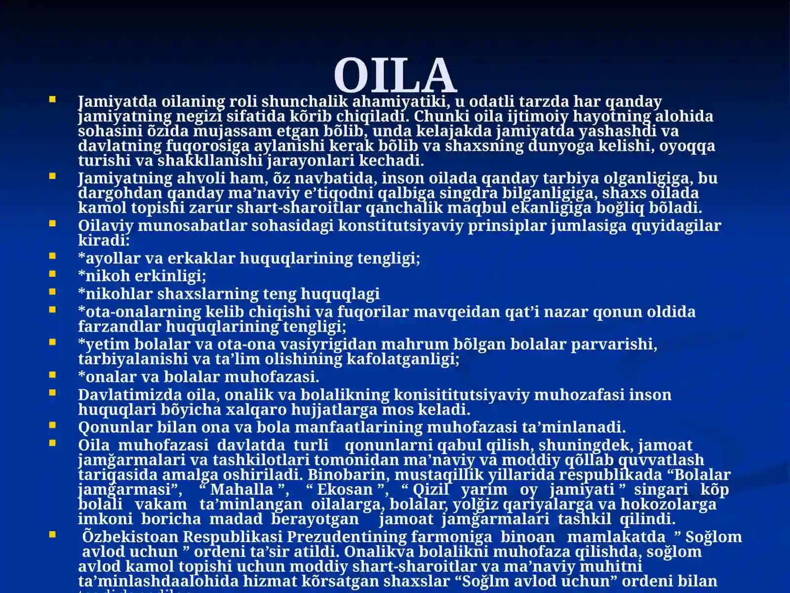 Oilaning mahalla va ta'lim muassalari bilan hamkorligini kuchaytirish istiqbollari 2