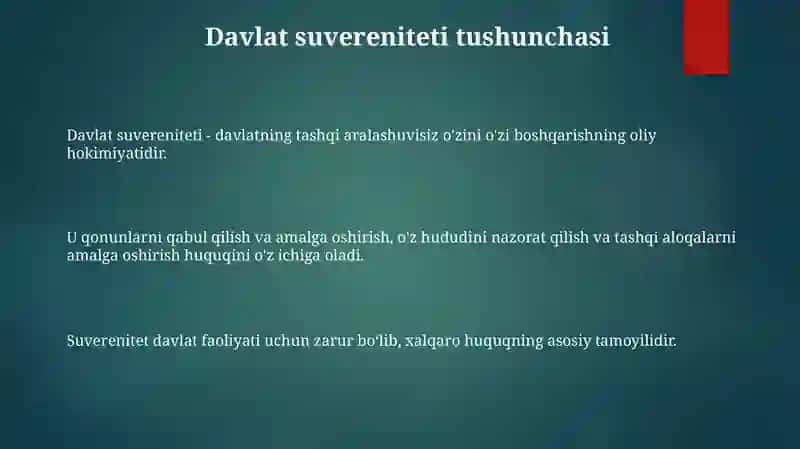 Davlat Suvereniteti Tushunchasi Va Mohiyati 2