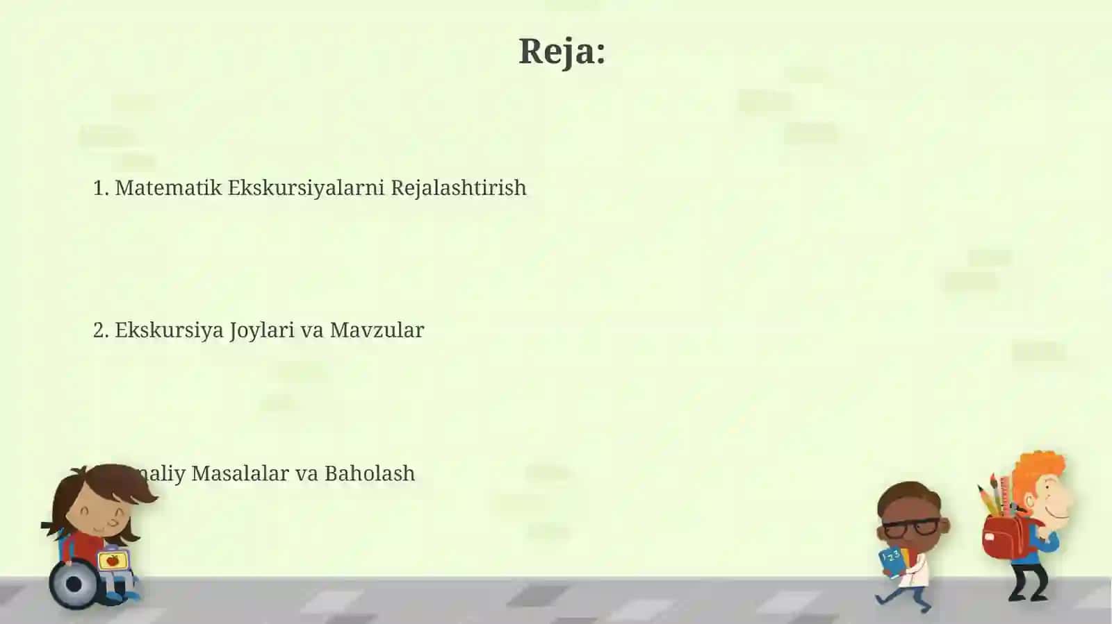 Matematik ekskursiyalar tashkil etish 2