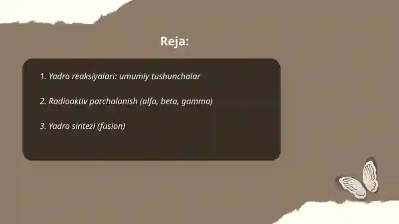 Yadro reaksiyalari 2