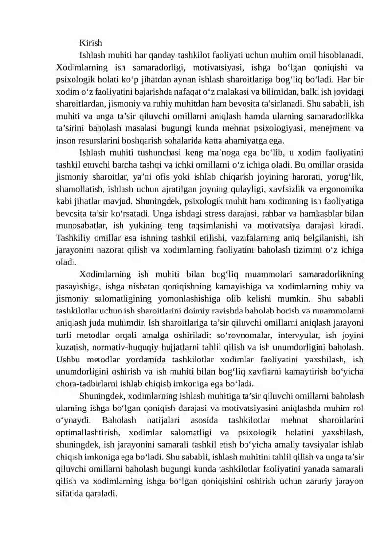Ishlash muhiti tushunchasi va tarkibiy qismlari 2