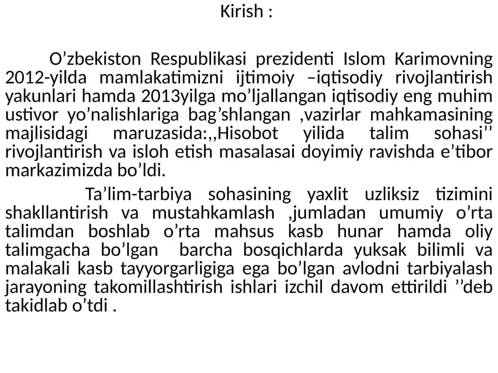 QUYOSH SISTEMASIDA SAYYORALARNING TABIATINI KOMPLEKS O’RGANISH 2