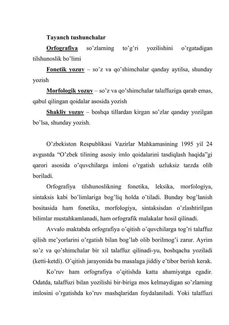 Maktabda orfografiya o’qitish usullari 2