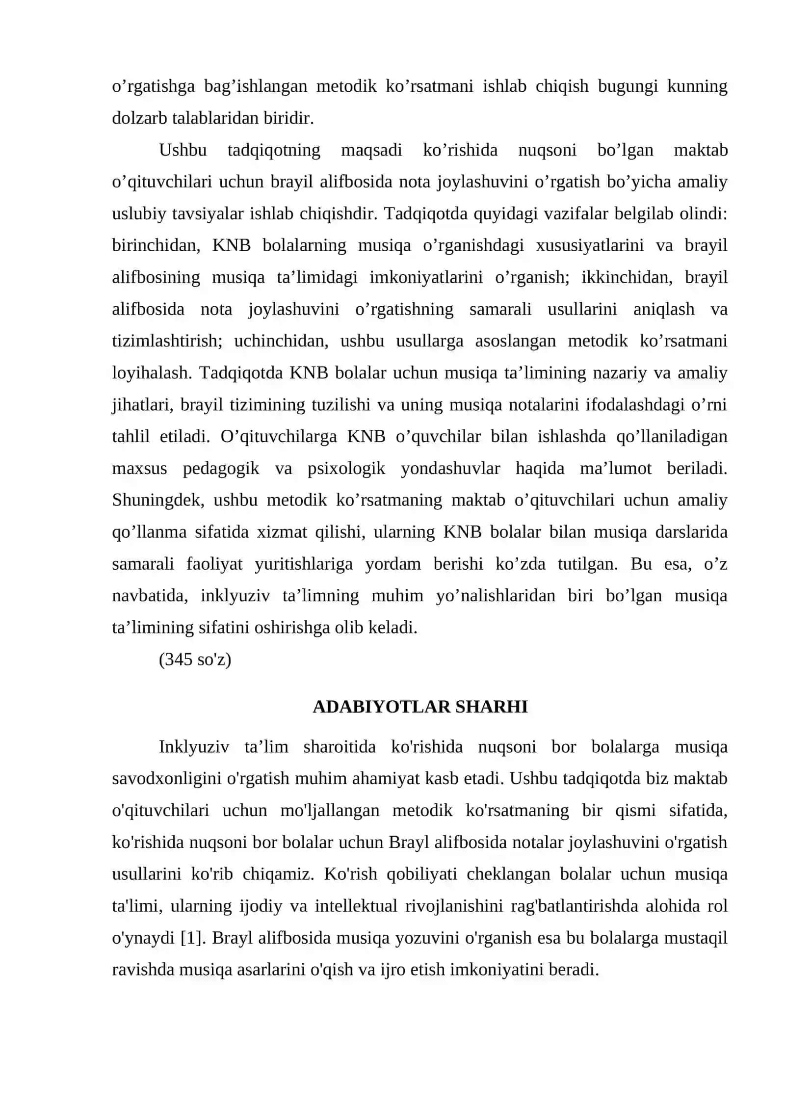 KO’RISHIDA NUQSONI BOR BOLALAR UCHUN BRAYIL ALIFBOSIDA NOTALAR JOYLASHUVINI O’RGATISH 2