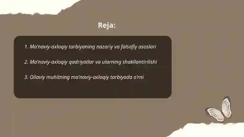 Ma'naviy Axloqiy Tarbiya 2