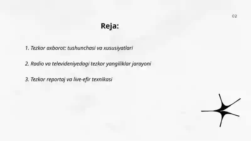 Tezkor axborot: tushunchasi va xususiyatlari 2