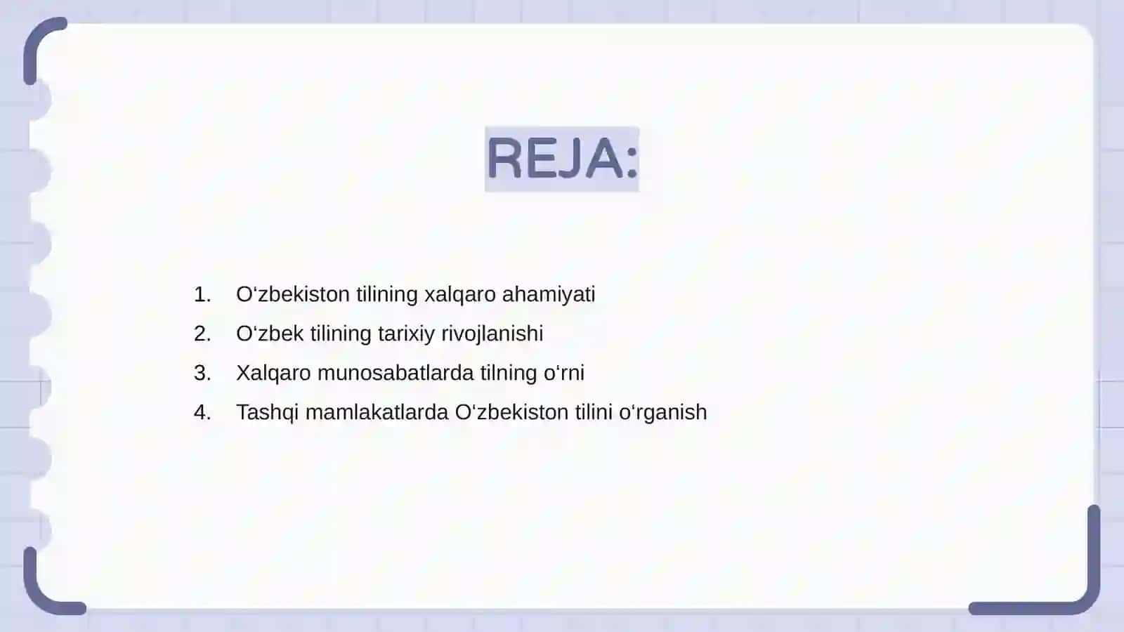 O‘ZBEK TILINING XALQARO MUNOSABATLARDA O‘RGANILISHI 2