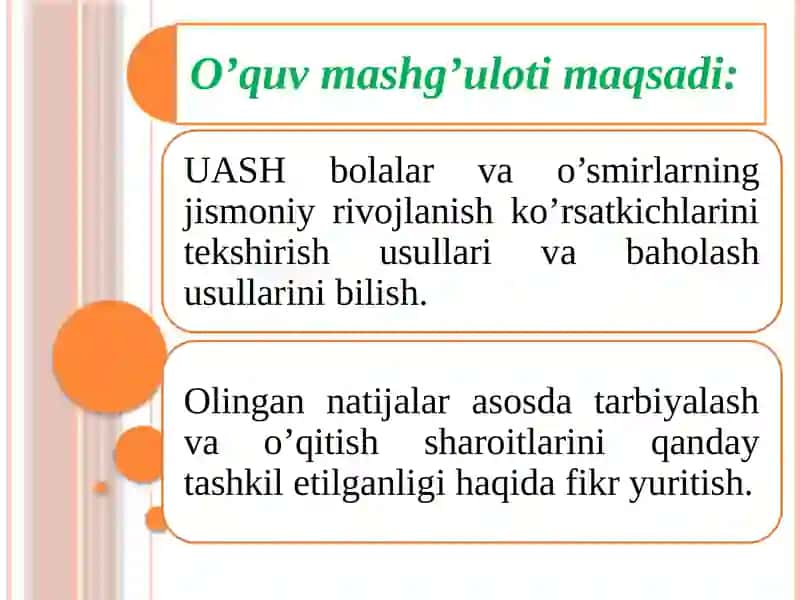 Bolalar va o’smirlarning jismoniy rivojlanishini nazorat qilish 2