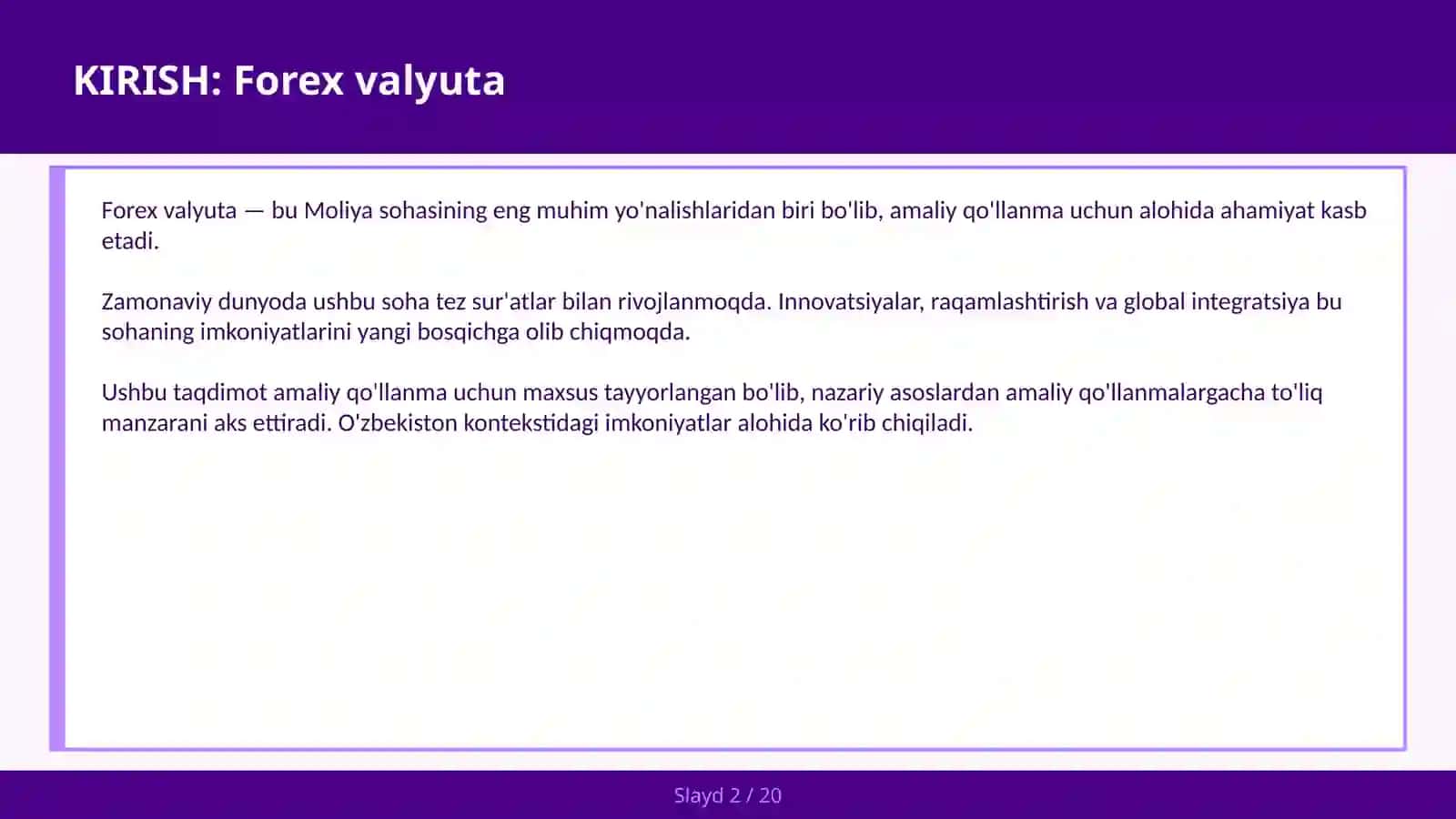 Forex valyuta 2