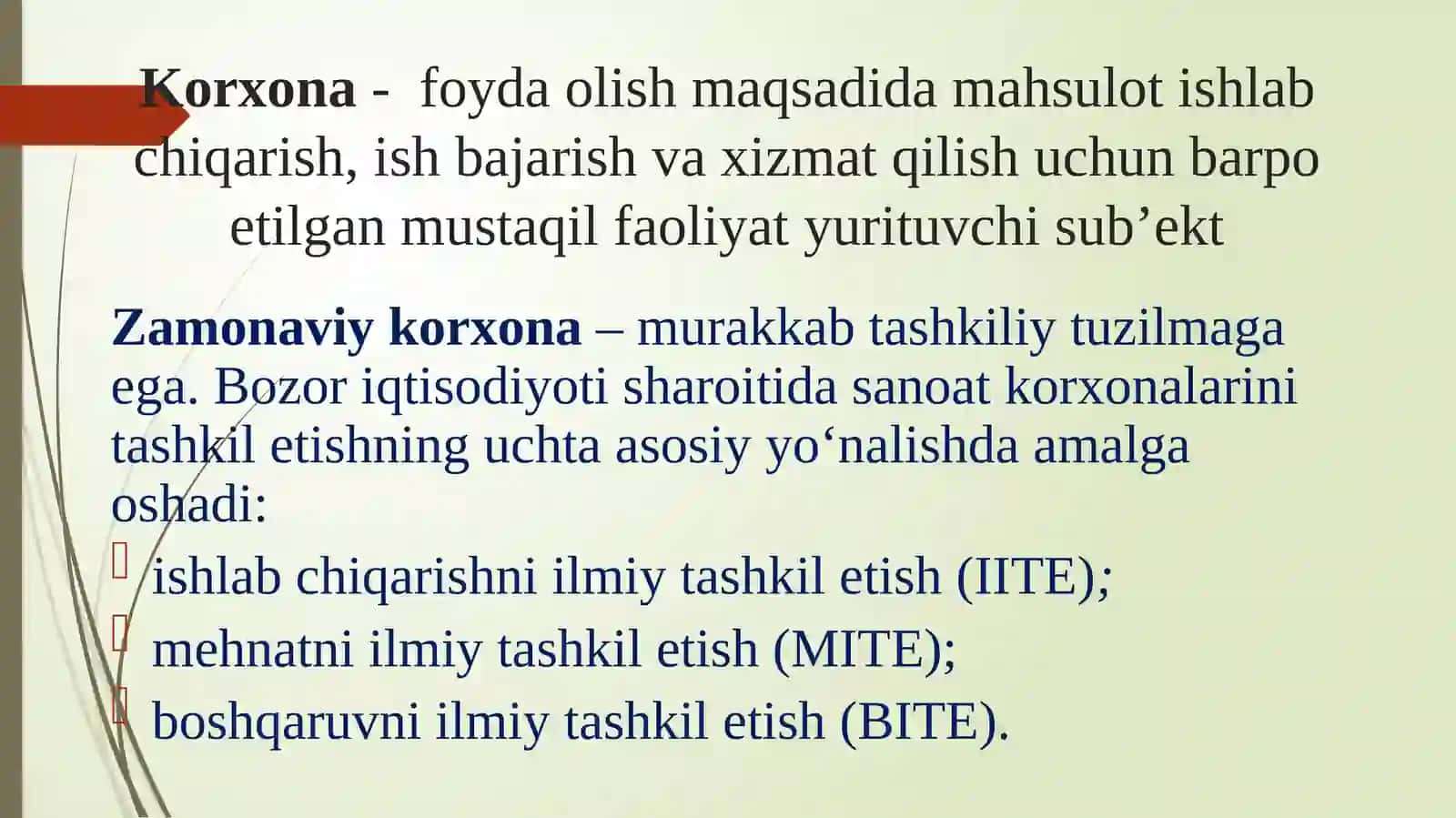 Korxonalarning tashkiliy-xuquqiy shakllari 2