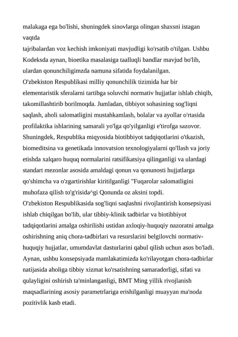 Tibbiyot Xodimlarining Javobgarligi 2