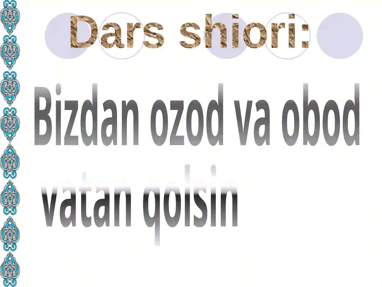 O`zbekistonda davlat mustaqilligining qo’lga kiritilishi 2