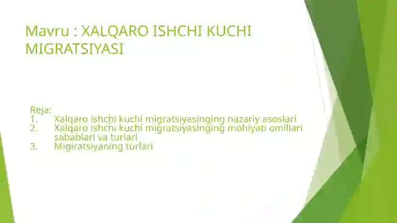 XALQARO ISHCHI KUCHI MIGRATSIYASI 2