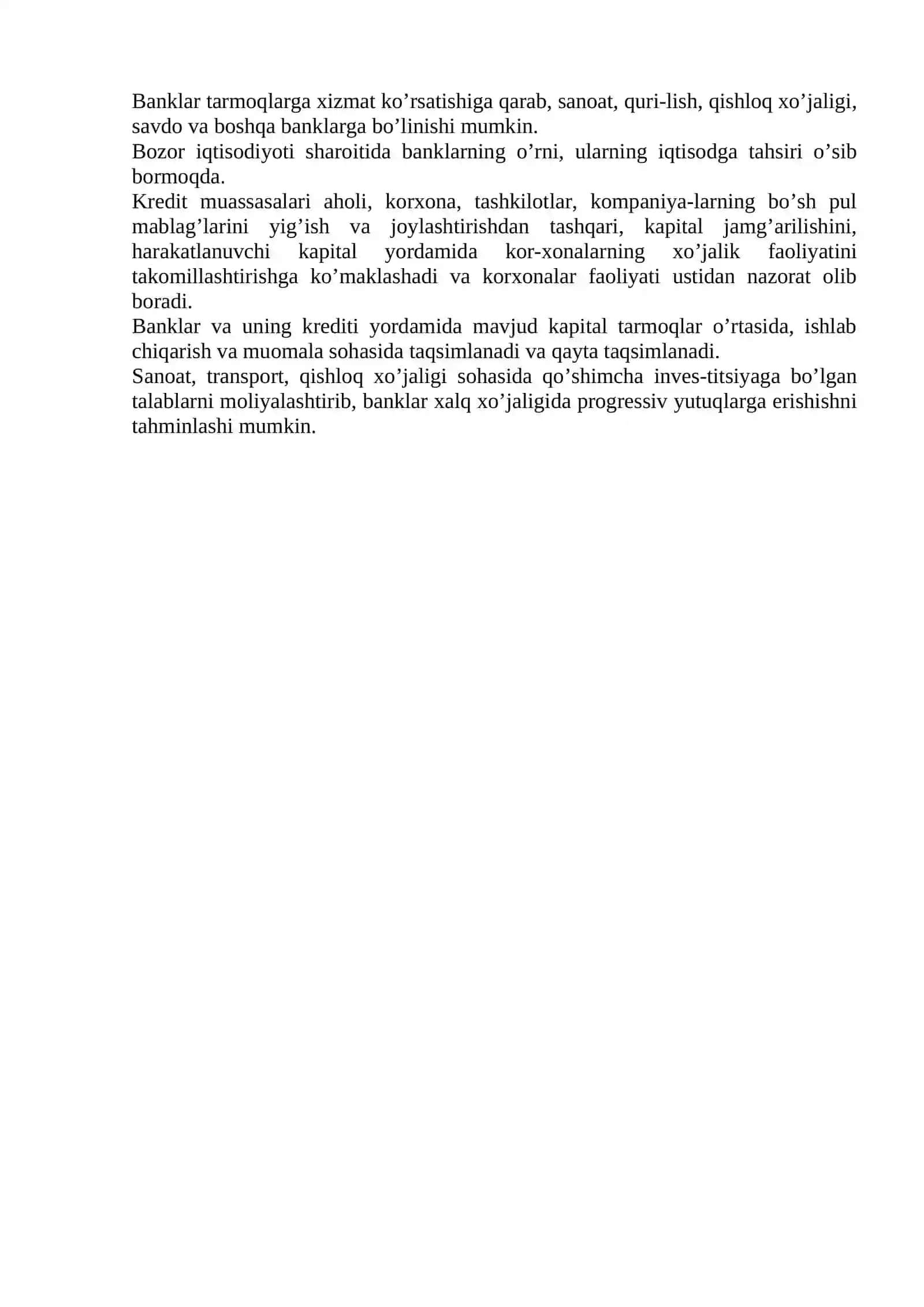 Tijorаt bаnklаring tаshkiliy tuzilishi 2