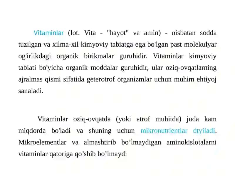 Vitaminlar 2