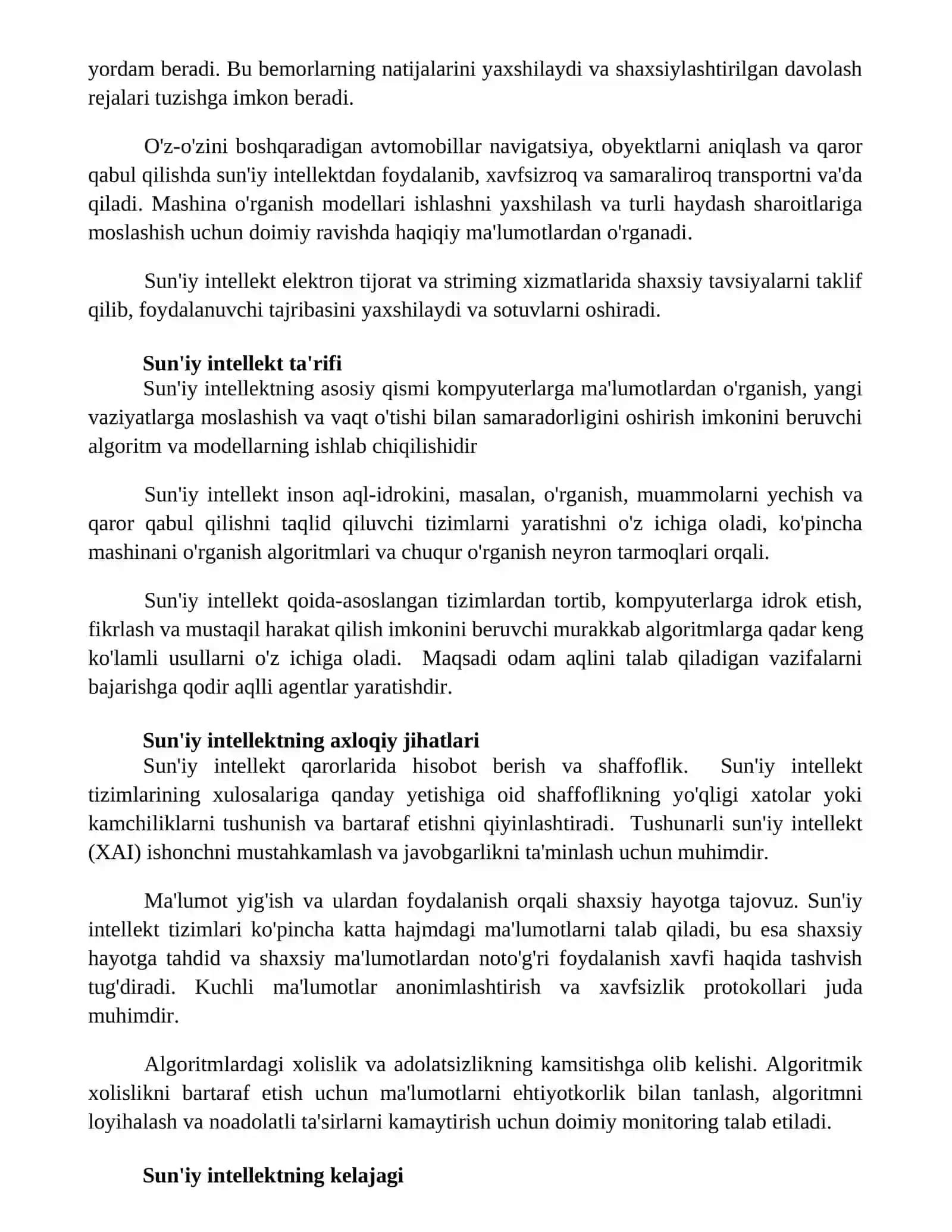 Sun'iy intellekt tushinchasi 2