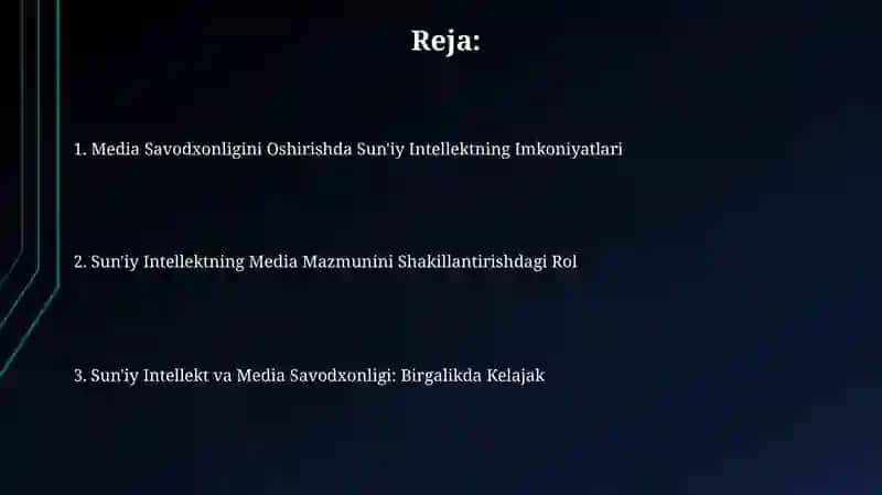 Sunʼiy intellekt va mediya savadxonlik 2