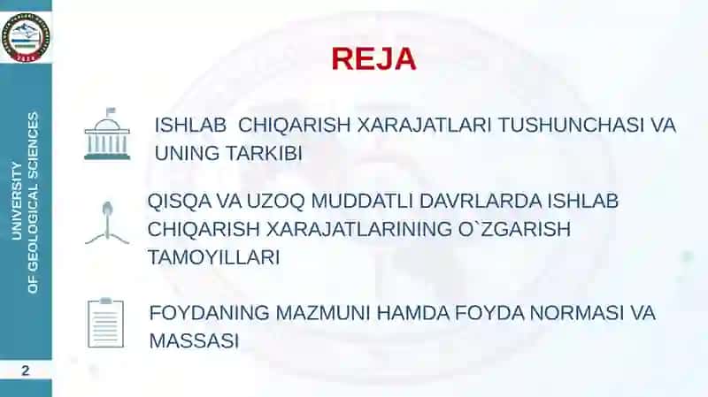 UNIVERSITYOF GEOLOGICAL SCIENCES 2