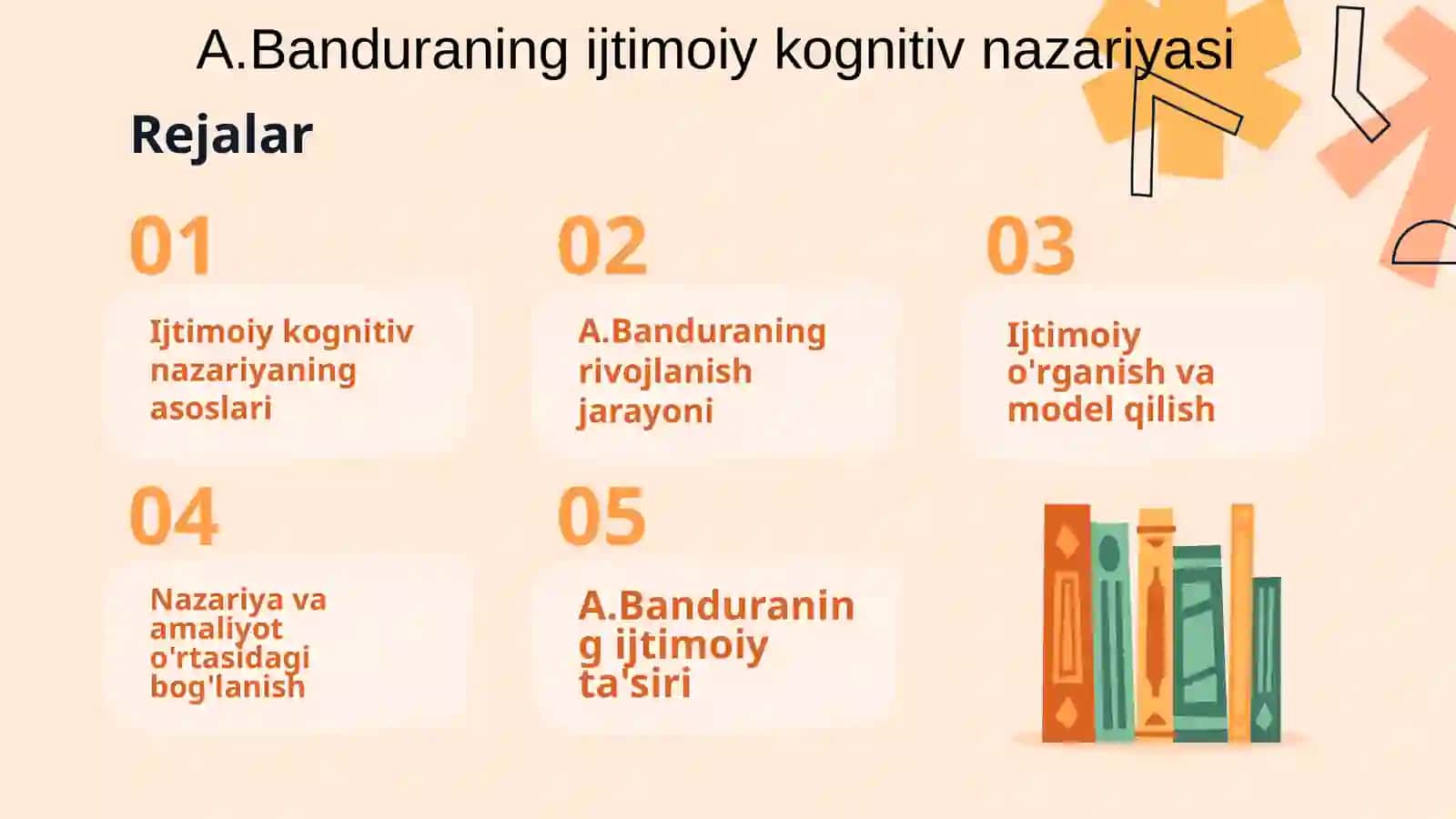 A.Banduraning ijtimoiy kognitiv nazariyasi 2