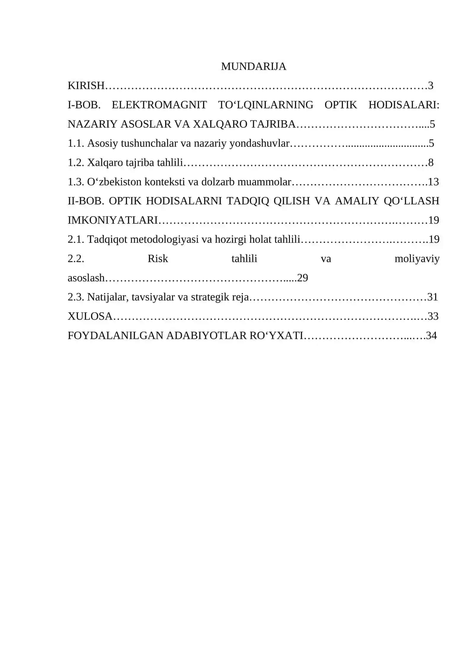 Elektromgnit toʻlqinlarning optik hodisalari 2