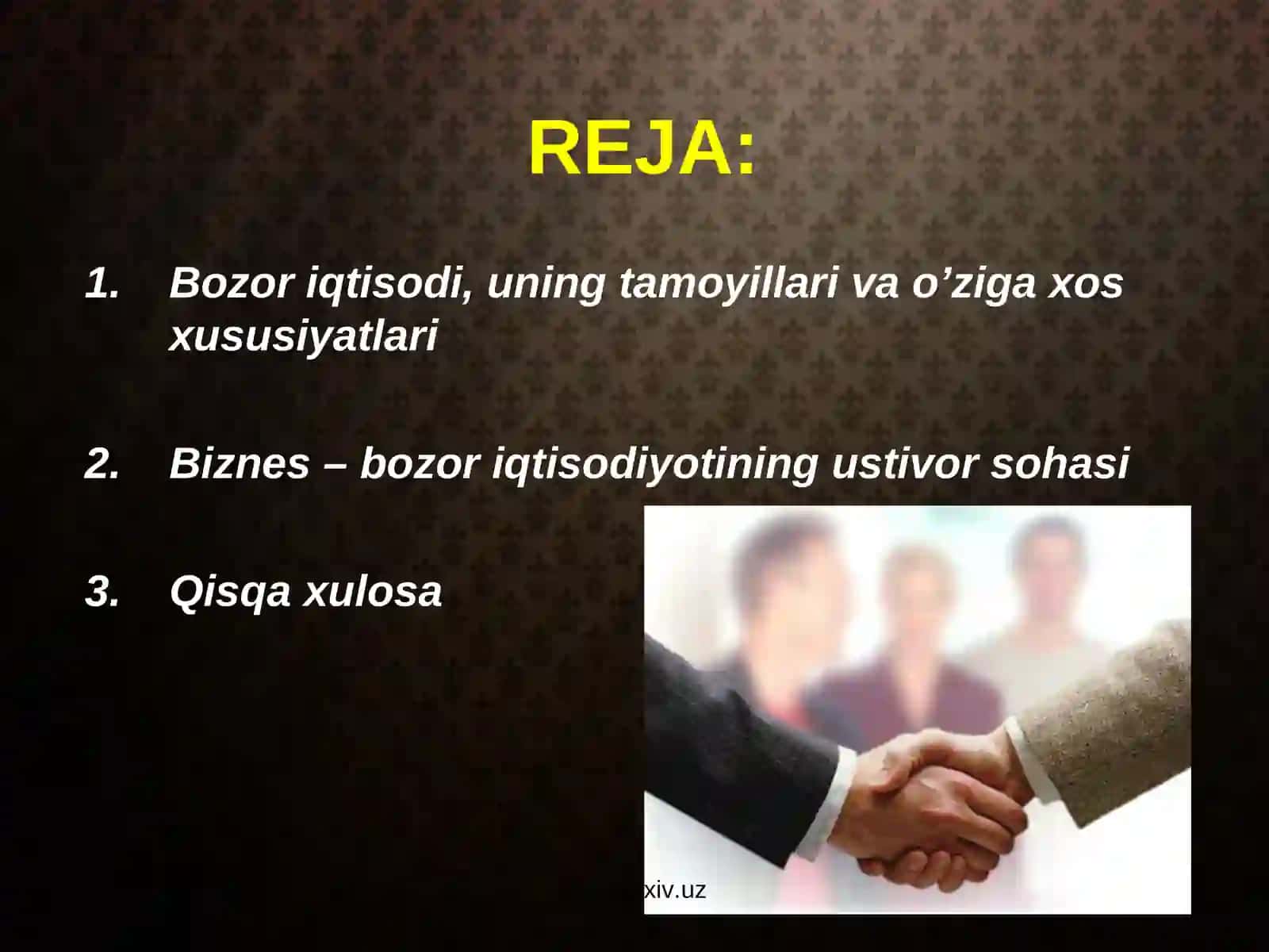 Bozor iqtisodiyoti va biznes 2