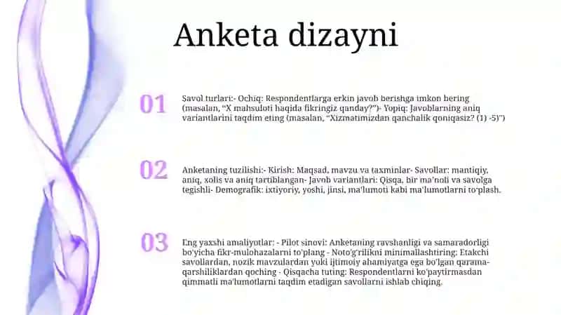 Anketa Maketining Tuzilishi 2