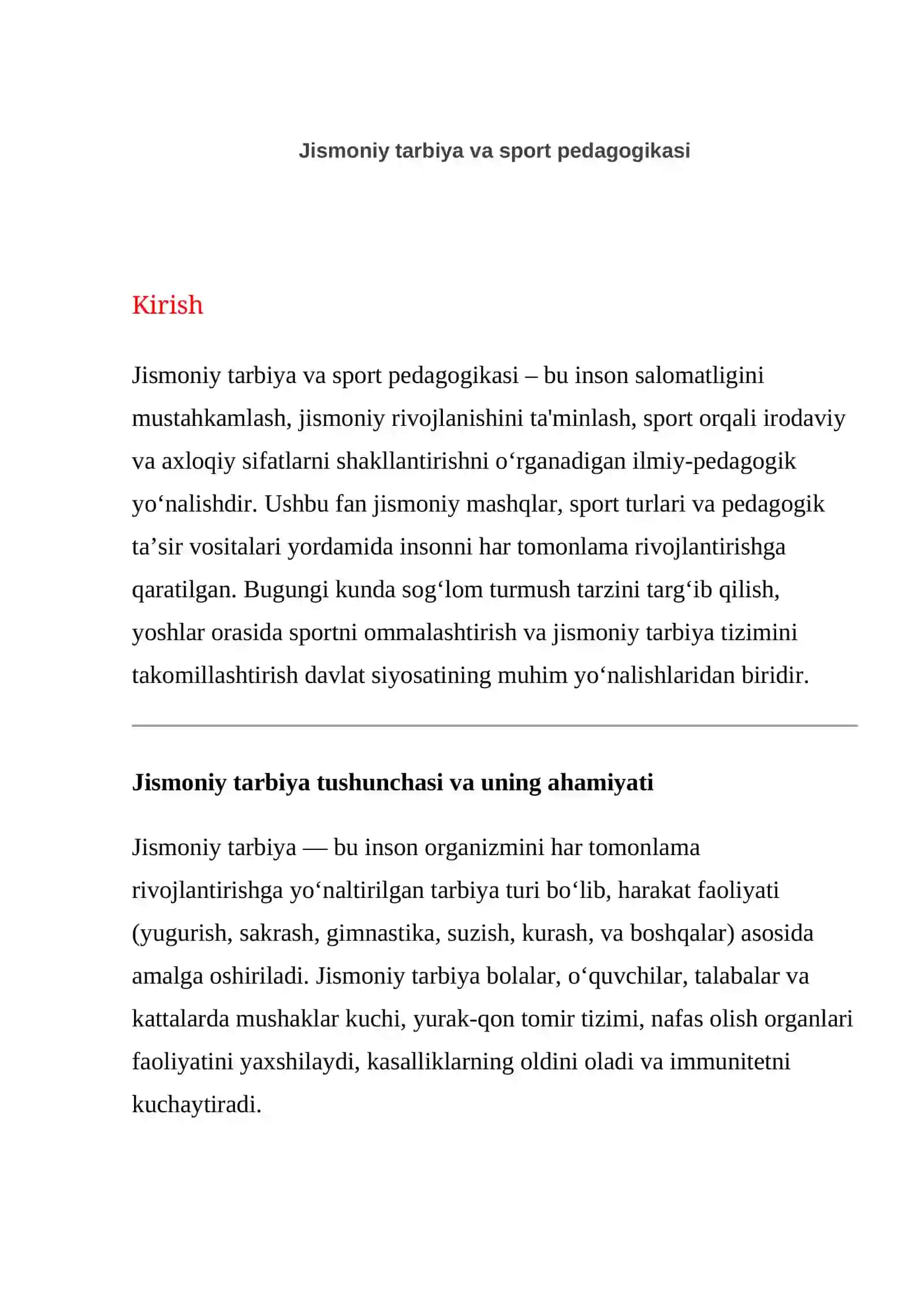 Jismoniy tarbiya va sport pedagogikasi 2