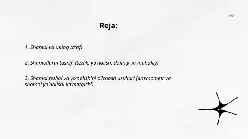 Shamollar uning turlari, mahalliy va sayyoraviy shamollar 2
