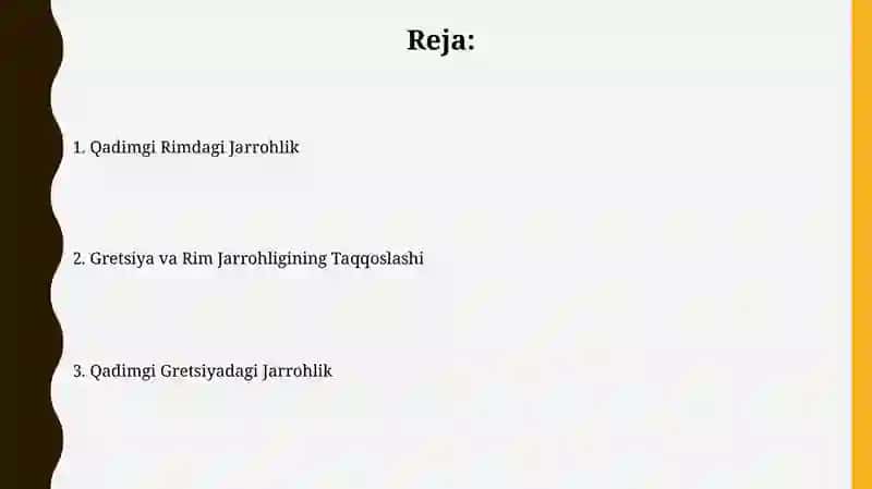 Qadimgi Rimdagi Jarrohlik 2