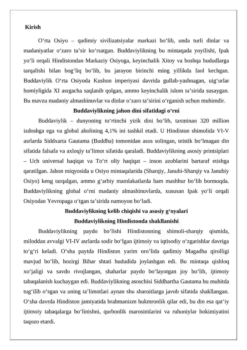 O‘rta Osiyoda buddaviylikning yoyilishi 2