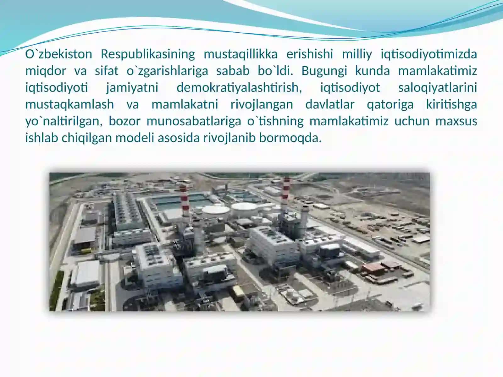 Iqtisodiyotning rivojlanishi uchun talab qilinguvchi ushbu vazifalar 2