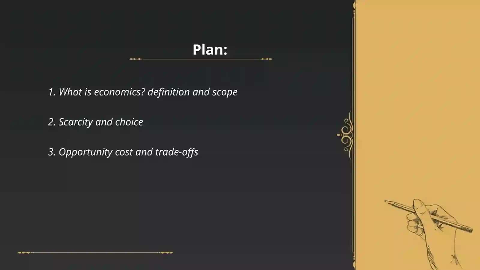 Introduction to economics 2