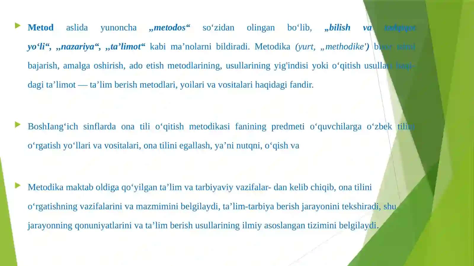 Boshlang`ich sinflarda ona tili darslarini tahkillashtirish usullari 2