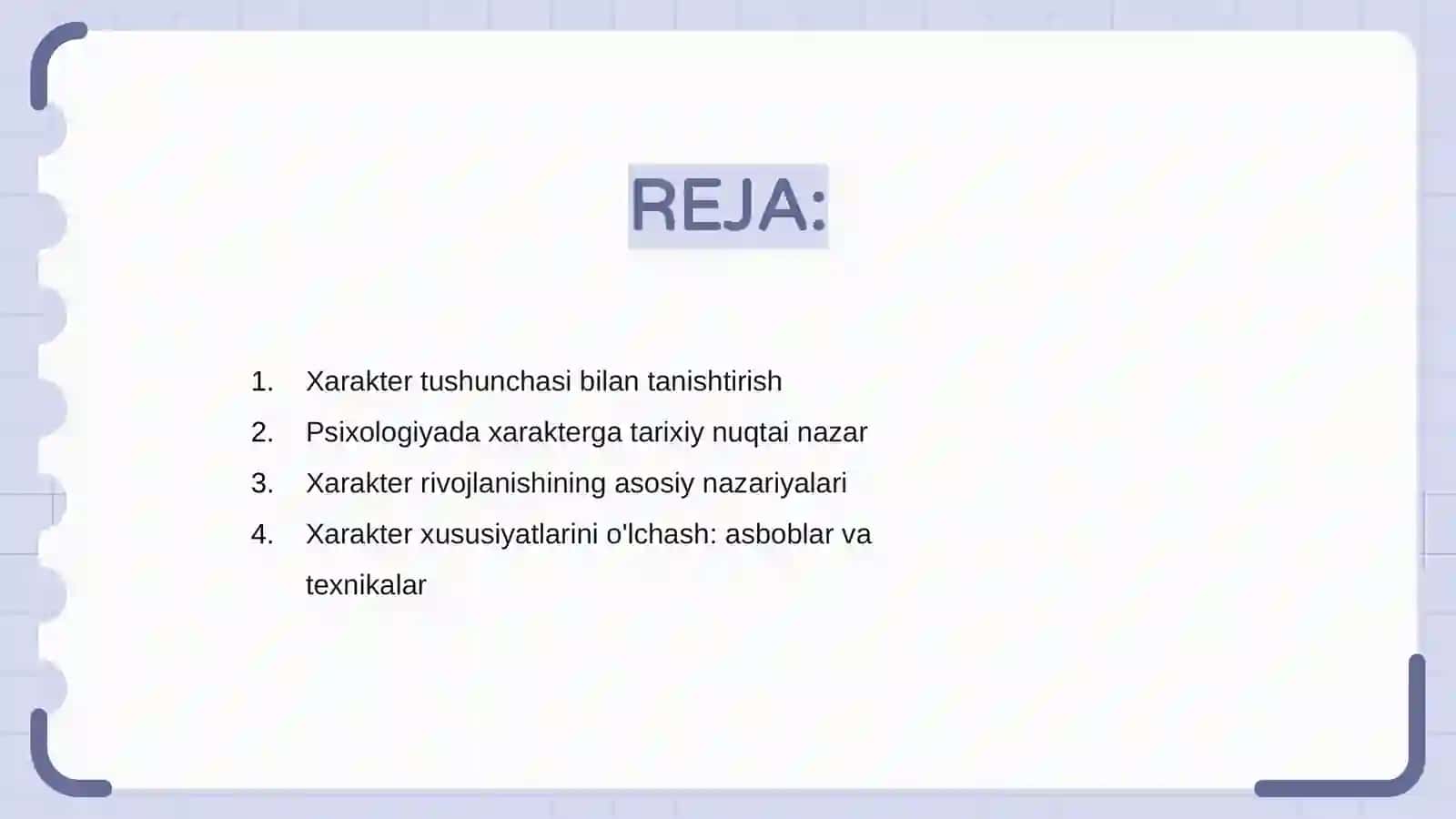 Umumiy psixologiyadan Xarakter haqida tushuncha 2