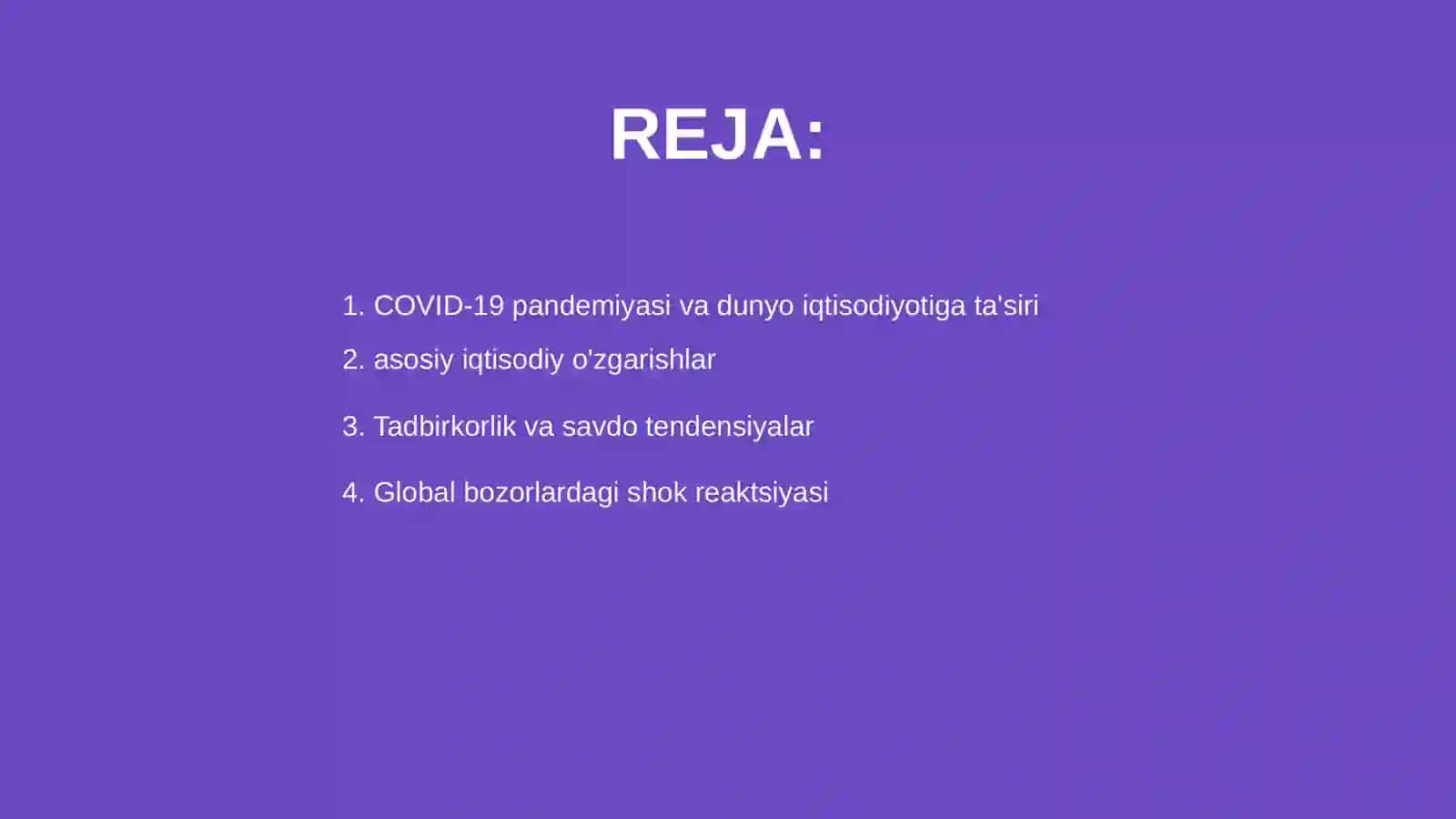 Global iqtisodiyotga covid-19 ning ta’siri 2