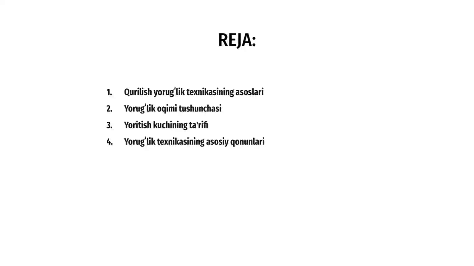 Qurilish yorugʻlik texnikasi 2