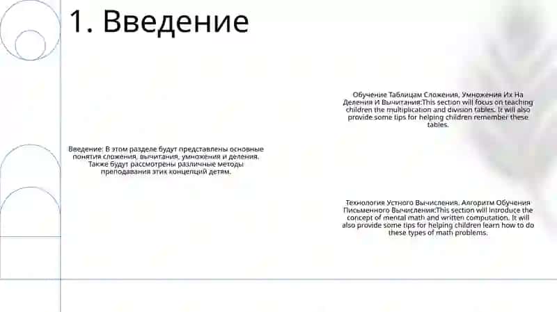 Обучение Таблицам Сложения, Умножения Их На Деления И Вычитания 2