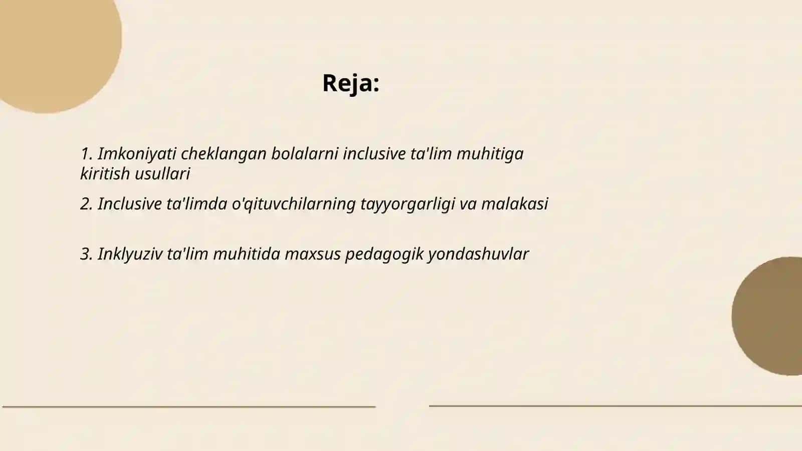 Imkoniyati cheklangan bolalar inklyuziv ta'lim orqali oʻqitish va tarbiyalashni tashkil etish 2