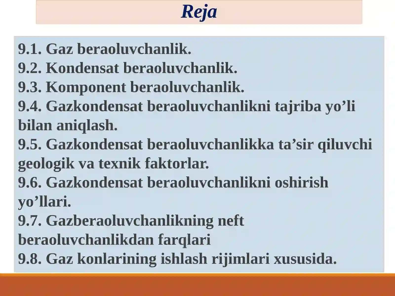 Gaz konlarini ishlatganda  gaz  va gaz-komponent beraolishlik koeffiTsiYenti 2