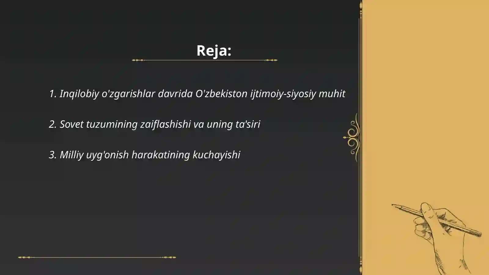 Inqilobiy o'zgarishlar davrida O'zbekiston ijtimoiy-siyosiy muhit 2
