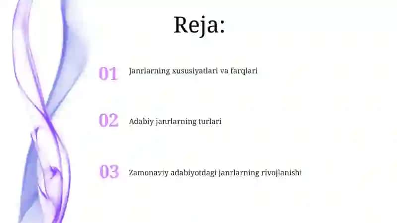 Adabiyot tur va janrlar 2