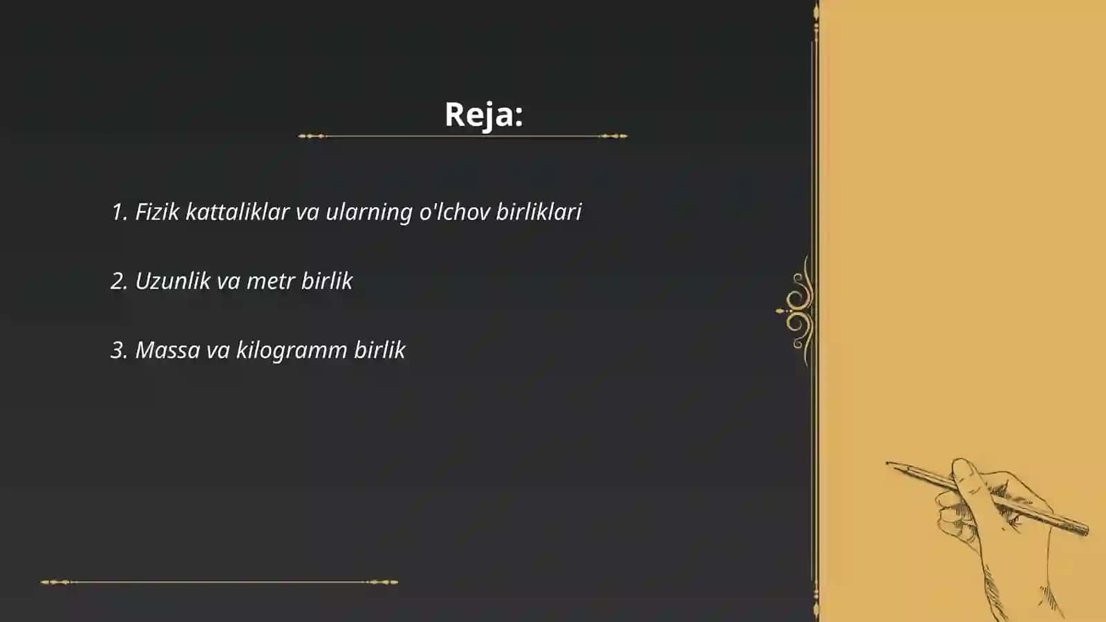 Fizik kattaliklar va xalqaro birliklar sistemasi 2