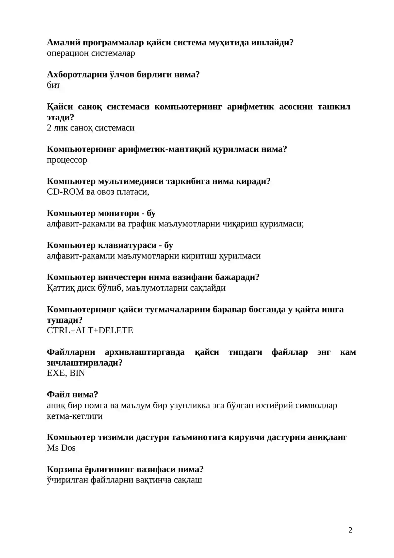 BOJXONAGA ISHGA KIRISH UCHUN NOMZODLAR UCHUN TO‘LIQ TAYYORGARLIK QO‘LLANMASI 2