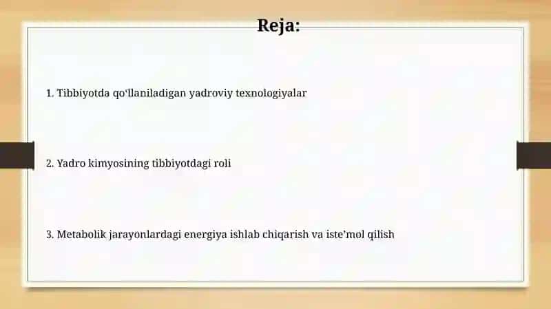 Yadro kimyosining tibbiyotdagi roli 2