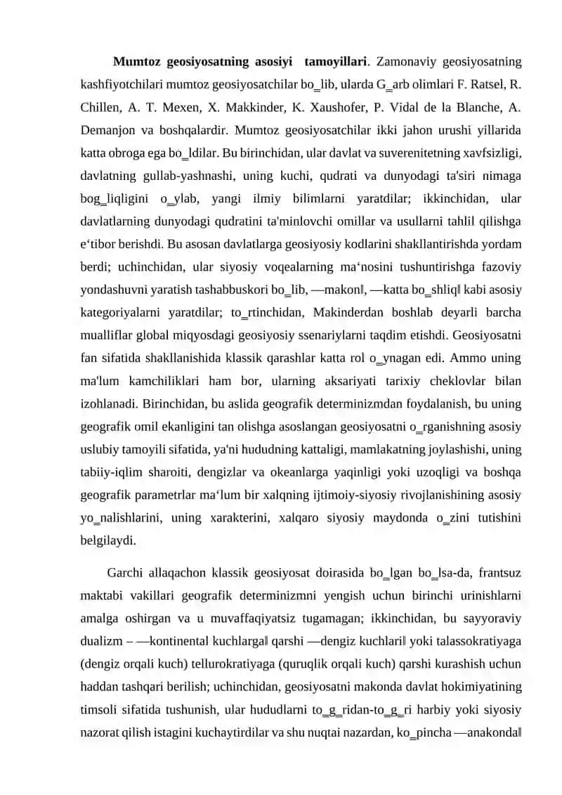 Geosiyosat asoslari va Yaponiyaning jtimoiy taraqqiyoti 2