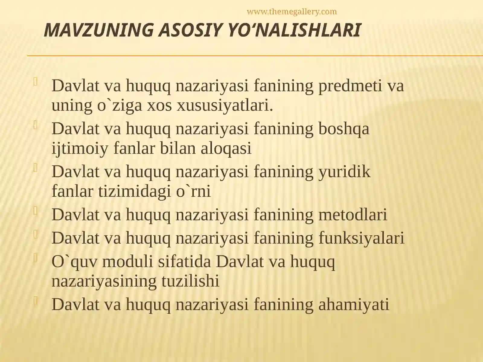 Davlat va huquq nazariyasi fanining predmeti va metodlari 2