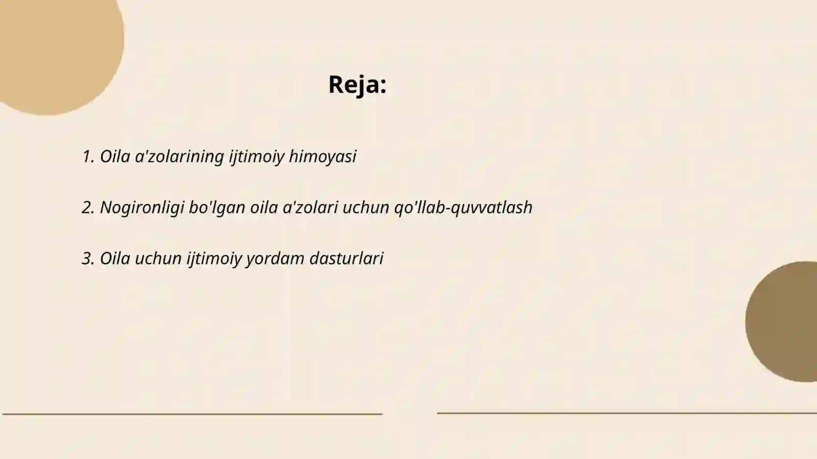 Oilada ijtimoiy himoya 2