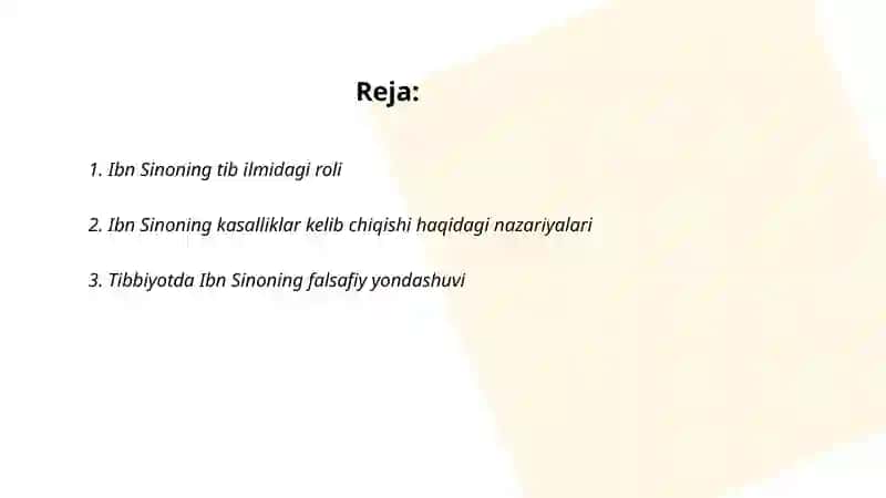 Ibn Sinoning kasalliklar kelib chiqishidagi falsafiy nazariyalar 2