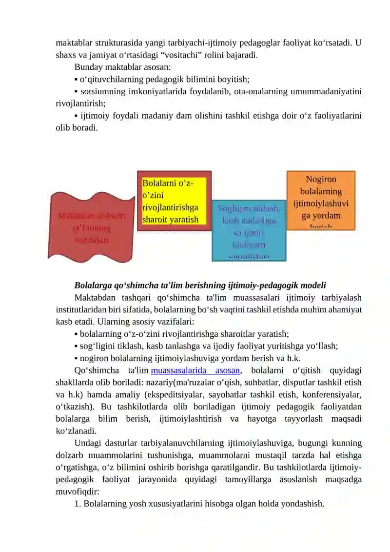 Maktabgacha talim tashkilotlarida psixologik-ijtimoiy va reabilitatsion yordamning ijtimoiy pedagogik xizmati 2
